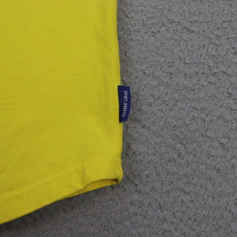 Disney World Spirit Jersey Womens XS Yellow Glitter Logo Spell Out Mickey Mouse - Picture 8 of 11